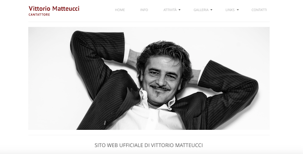 Sito Web Vittorio Matteucci